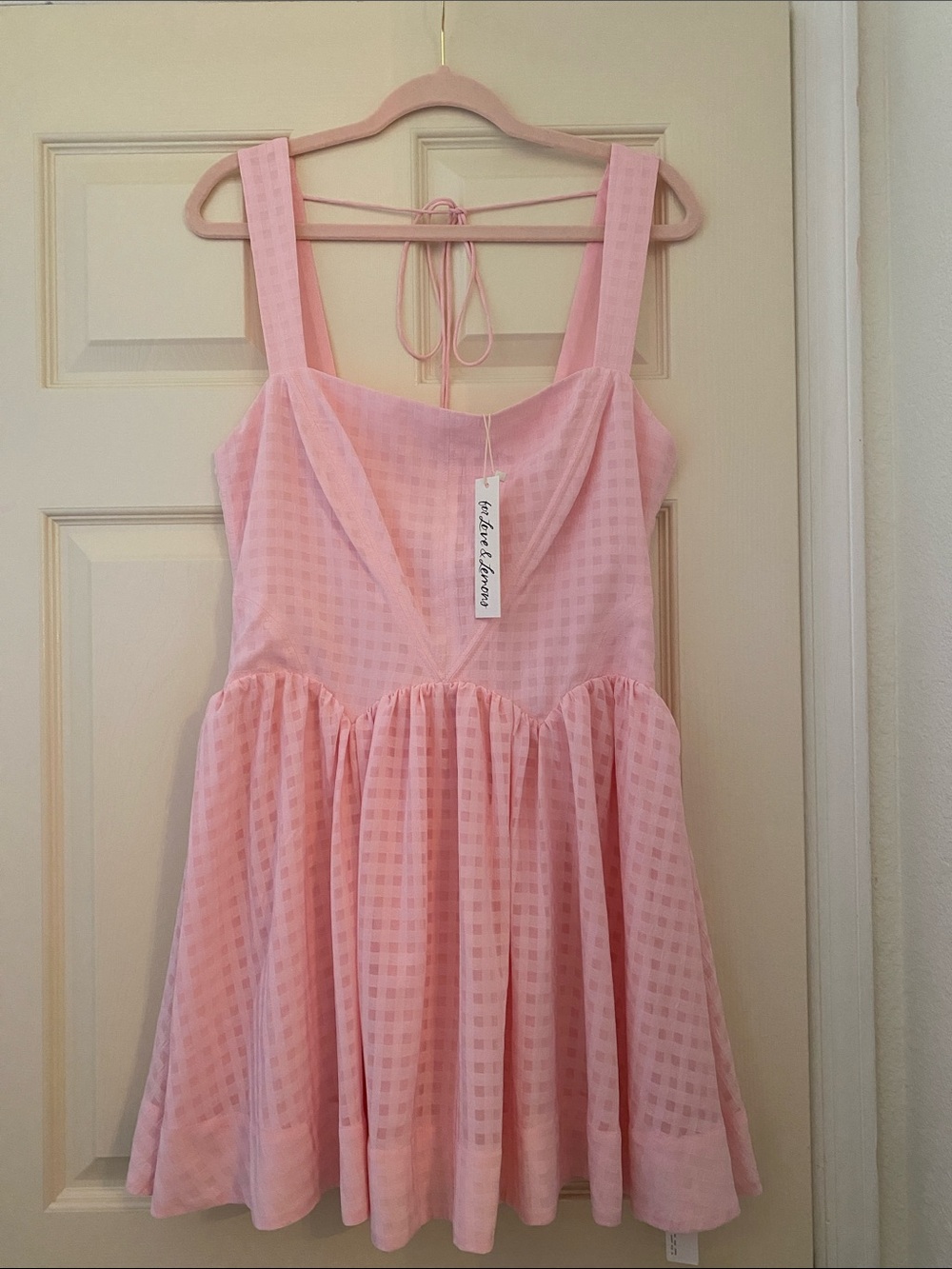 NWT Ginny Gingham Mini Dress